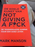 Mark Manson - De edele kunst van not giving a fuck, Livres, Psychologie, Comme neuf, Enlèvement, Mark Manson