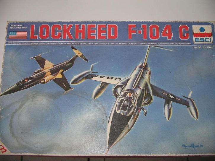 lot bouwdozen van f-104 vliegtuigen, Hobby en Vrije tijd, Modelbouw | Vliegtuigen en Helikopters, Nieuw, Vliegtuig, Overige merken