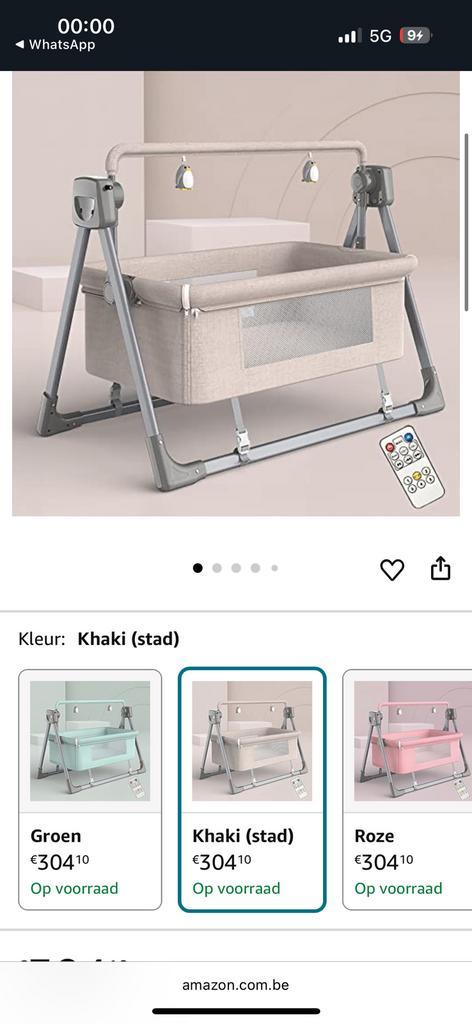 Elektrisch babybedje, Kinderen en Baby's, Babywiegjes en Ledikanten, Zo goed als nieuw, Ledikant, Ophalen