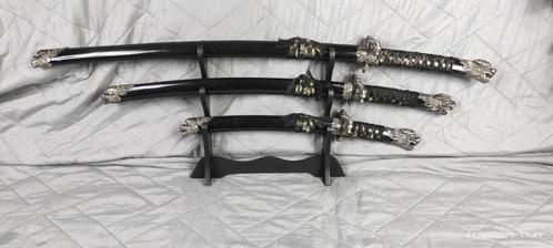 Japanese Katana Samurai Fantasy Dragon Steel swords, Verzamelen, Militaria | Algemeen, Landmacht, Zwaard of Sabel, Ophalen of Verzenden