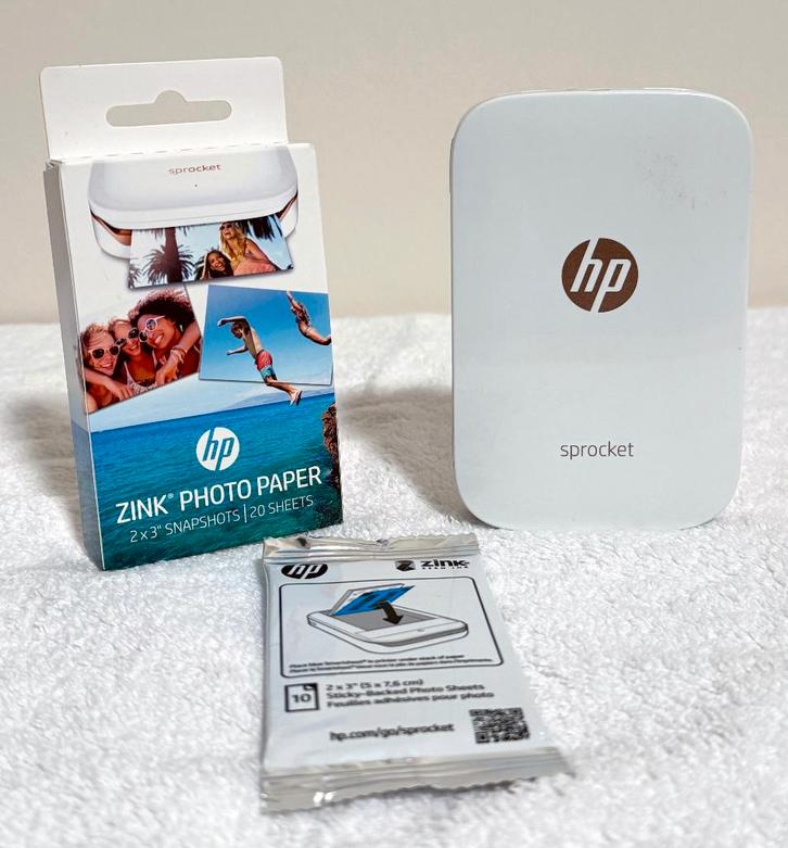 HP Sprocket / Pocket Foto Printer / Z3Z91A / Wit, Computers en Software, Pocketprinters, Gebruikt, Ophalen of Verzenden