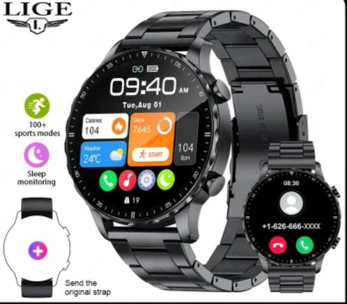 LIGE Nieuwe Heren Smart Watch met 100+ Sportmodis (Nieuw), Handtassen en Accessoires, Horloges | Heren, Nieuw, Polshorloge, Overige materialen