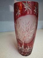 Vase en cristal de Bohème de couleur rouge rubis, Antiquités & Art, Enlèvement