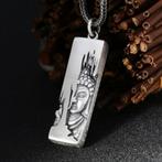 Boeddha hanger - 925 zilver, Bijoux, Sacs & Beauté, Neuf, Croix ou Symbole, Argent, Argent