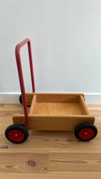 Van bueren houten loopkar rood, Kinderen en Baby's, Speelgoed |Speelgoedvoertuigen, Gebruikt, Ophalen