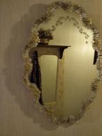 Mooie ovalen spiegel, zijkanten met glas afgewerkt, Huis en Inrichting, Woonaccessoires | Spiegels, Gebruikt, Ophalen, Ovaal