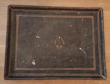 antieke papier maché-plateau, groot dienblad, ca. 1850 beschikbaar voor biedingen