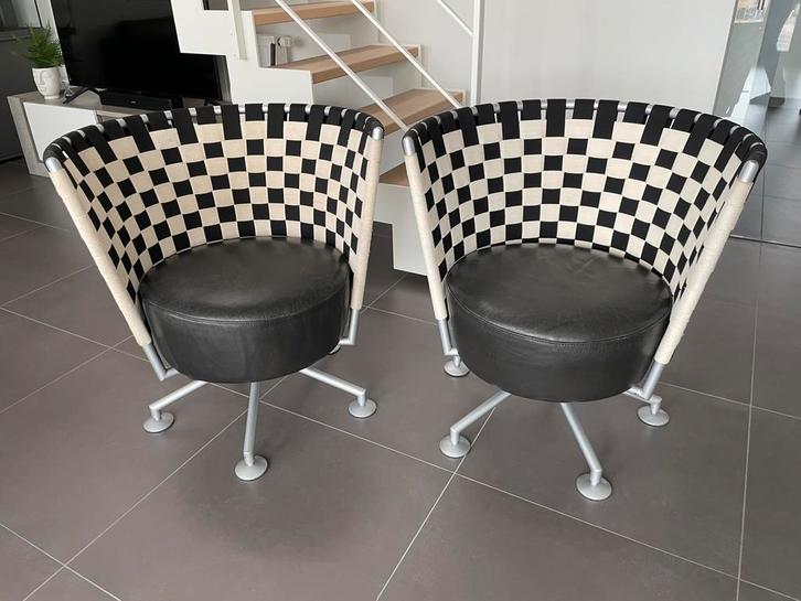 2 design zeteltjes - COR Circo, Huis en Inrichting, Stoelen, Gebruikt, Wit, Ophalen