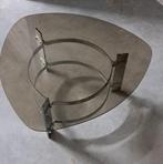 Table basse vintage verre fumé, Verre, Enlèvement, Utilisé, 50 à 100 cm