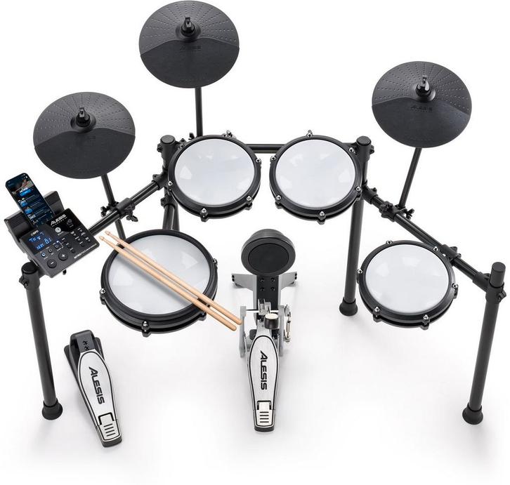 Alesis Nitro Max kit + accessoires, Musique & Instruments, Batteries & Percussions, Comme neuf, Enlèvement