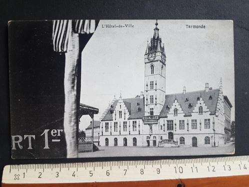 Postkaart Dendermonde Deel van Puzzel Koning Albert 1, Verzamelen, Postkaarten | België, Ongelopen, Oost-Vlaanderen, Voor 1920