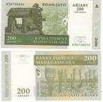 MADAGASCAR 200 Ariary 2004 UNC p87, Postzegels en Munten, Bankbiljetten | Afrika, Ophalen of Verzenden, Overige landen, Los biljet