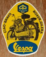 Vintage sticker Vespa Piaggio Moped Scooter 70s retro, Auto of Motor, Ophalen of Verzenden, Zo goed als nieuw