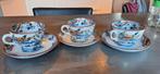 3 Tasses + 3 sous tasses Timor Maastricht Holland 19iem, Ophalen of Verzenden, Zo goed als nieuw