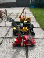 brandweer, tractor, hijskraam, graver, heiskar, Kinderen en Baby's, Speelgoed |Speelgoedvoertuigen, Ophalen, Gebruikt