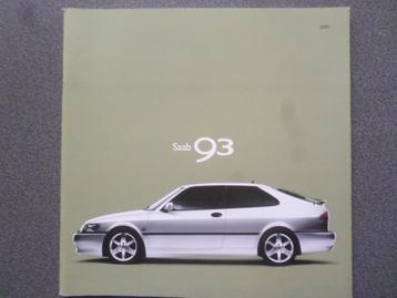Saab 9³ 93 3 deurs 5 deurs Cabrio 2001 Brochure beschikbaar voor biedingen
