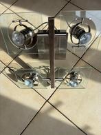 IKEA plafondlamp 4 spots met glas, Ophalen, Gebruikt, Glas