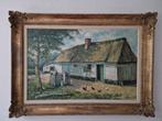 schilderij hoeve, Antiek en Kunst, Kunst | Schilderijen | Klassiek, Ophalen