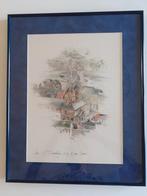 Belle lithographie de l'église St Barthelemy Liège, Antiquités & Art, Enlèvement ou Envoi