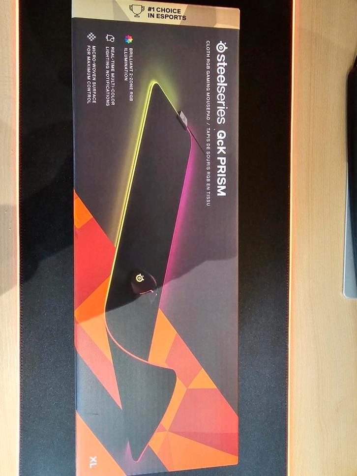 Steelseries QcK Prism Cloth XL, Computers en Software, Muizen, Zo goed als nieuw, Trackpad, Bedraad, Ophalen of Verzenden