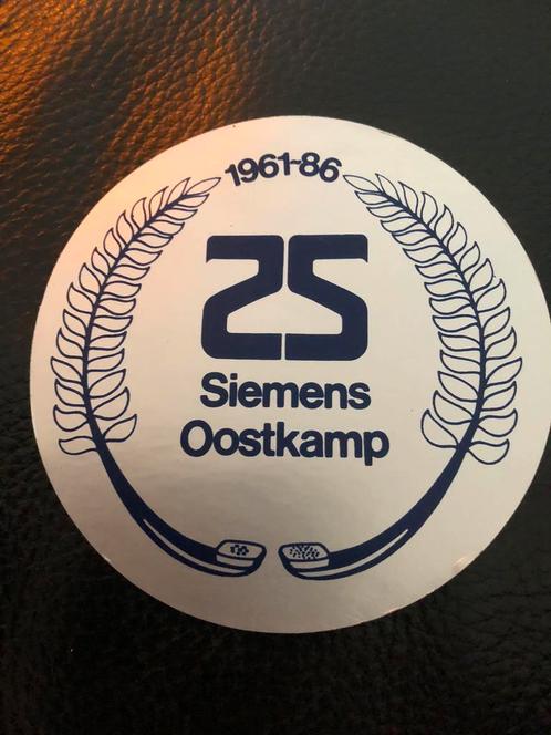 Sticker 25 jaar Siemens Oostkamp, Verzamelen, Stickers, Nieuw, Bedrijf of Vereniging, Ophalen of Verzenden