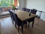 Eettafel en stoelen, Ophalen, Eikenhout, 50 tot 100 cm, Vijf personen of meer