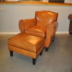 Nieuwe Art Deco schapenleren fauteuil (Moustache), Antiek en Kunst, Ophalen of Verzenden