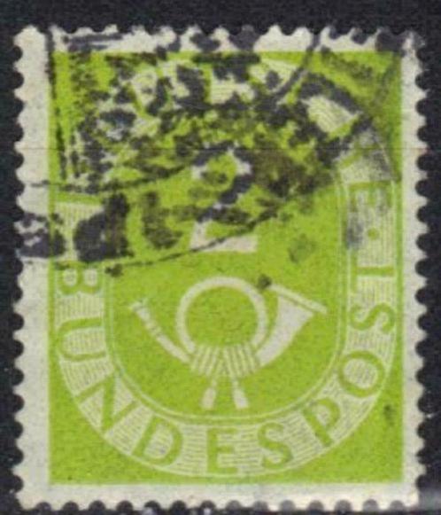 Duitsland Bundespost 1951-1952 - Yvert 9 - Posthoorn (ST), Timbres & Monnaies, Timbres | Europe | Allemagne, Affranchi, Envoi