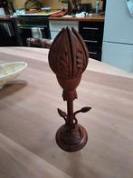 houten Lotusbloem met beweegbare kroon., Antiek en Kunst, Ophalen of Verzenden