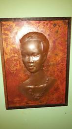 Bronzen kunstwerk - Afrikaanse vrouw 25€, Ophalen