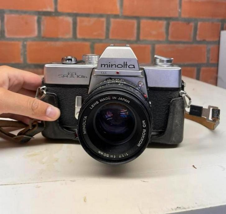 Minolta SR-T 101b, TV, Hi-fi & Vidéo, Appareils photo analogiques, Comme neuf, Minolta, Enlèvement ou Envoi