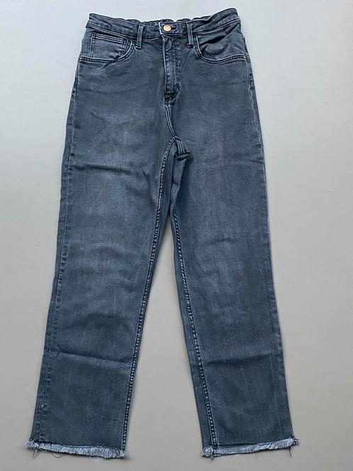 Jeans broek zwart/grijs H&M 158, Kinderen en Baby's, Kinderkleding | Maat 158, Zo goed als nieuw, Meisje, Broek, Ophalen of Verzenden