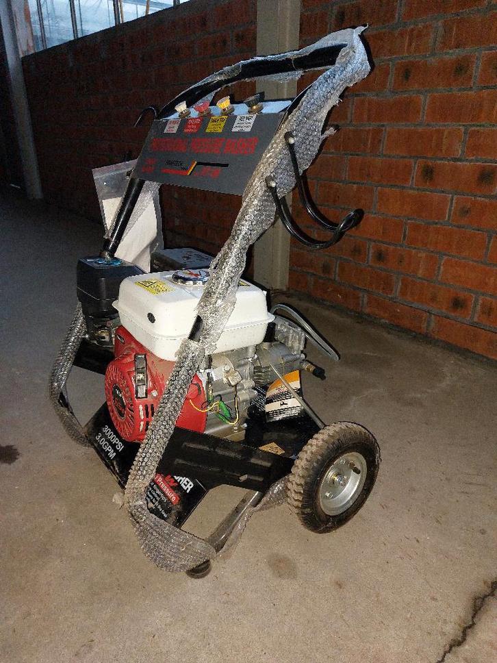 hoge drukreiniger, Tuin en Terras, Hogedrukreinigers, Nieuw, Benzine, Met regelbare waterdruk, Ophalen