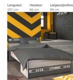 Lit 1pers, bureau et table de chevet, Enlèvement