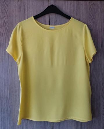 Fris gele T-shirt- blouse maat 38, Jacqueline de Yong