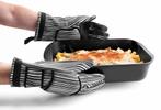 Set 2 Universele Ovenwanten 32cm – Zwart/Wit met antislip, Ophalen, Nieuw, Overige kleuren, Overige typen