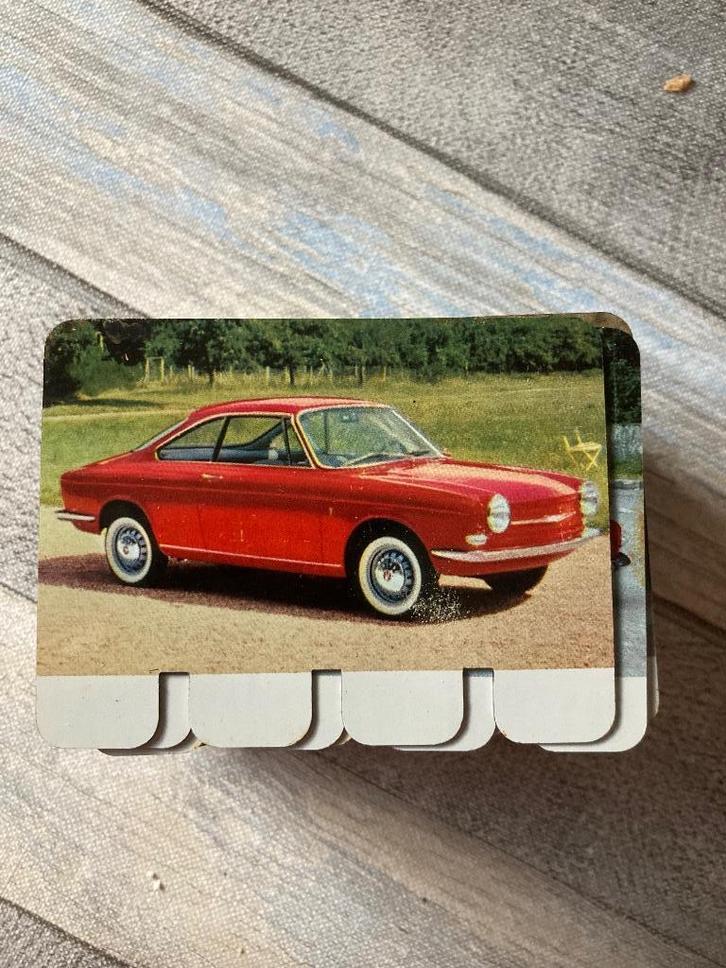 Vintage jaren 60 Coop metalen auto plaatjes, Antiek en Kunst, Curiosa en Brocante, Ophalen