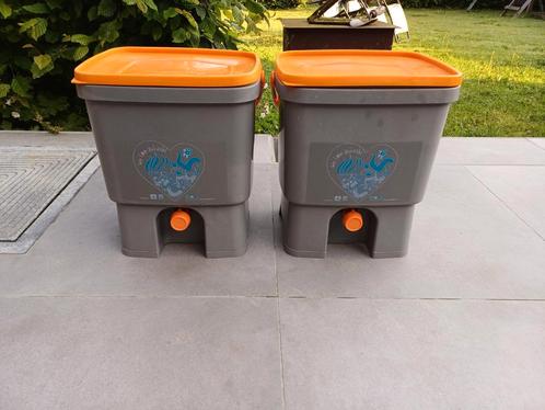 2 Bokashi-keukenemmers 2 x 16 liter, Tuin en Terras, Aarde en Mest, Ophalen