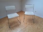 Witte iconische spaghetti stoel 90's vintage Ikea, Metaal, Twee, Gebruikt, Wit