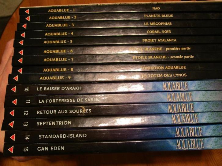 Série "Aquablue" T. 1-15 & ex-libris, Boeken, Stripverhalen, Zo goed als nieuw, Complete serie of reeks, Ophalen