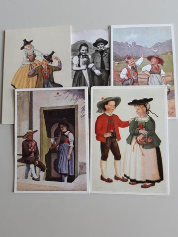 Postkaarten Oostenrijkse klederdracht.
