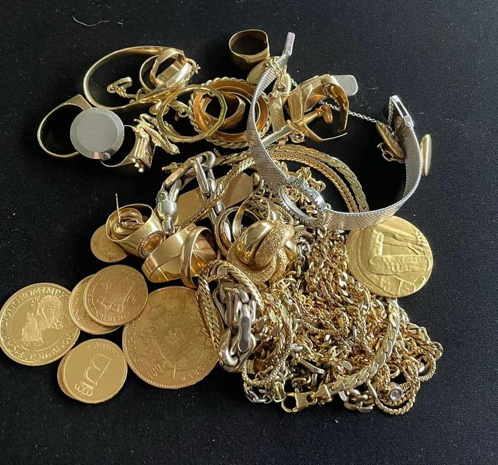 Achat Or, Handtassen en Accessoires, Broches, Zo goed als nieuw, Goud, Goud, Ophalen of Verzenden