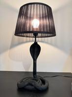 Lamp with snake black High 55 cm, Stof, 50 tot 75 cm, Ophalen of Verzenden, Zo goed als nieuw