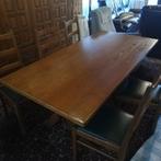 tafel met 6 stoelen eind jaren 70, Huis en Inrichting, Tafels | Eettafels, Gebruikt, Ophalen
