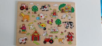 Houten legpuzzel Boerderij disponible aux enchères