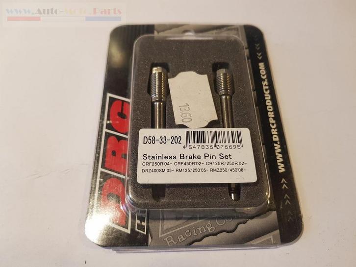 DRC D58-33-202 Stainless Brake Pin Front, Rear, Motoren, Onderdelen | Honda, Nieuw, Ophalen of Verzenden