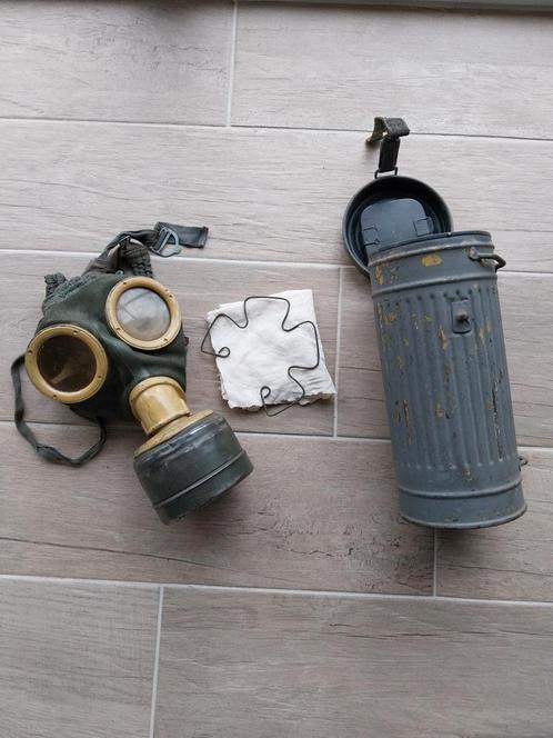 Duits wo2 gasmasker m38 compleet 1943, Verzamelen, Militaria | Algemeen, Ophalen of Verzenden