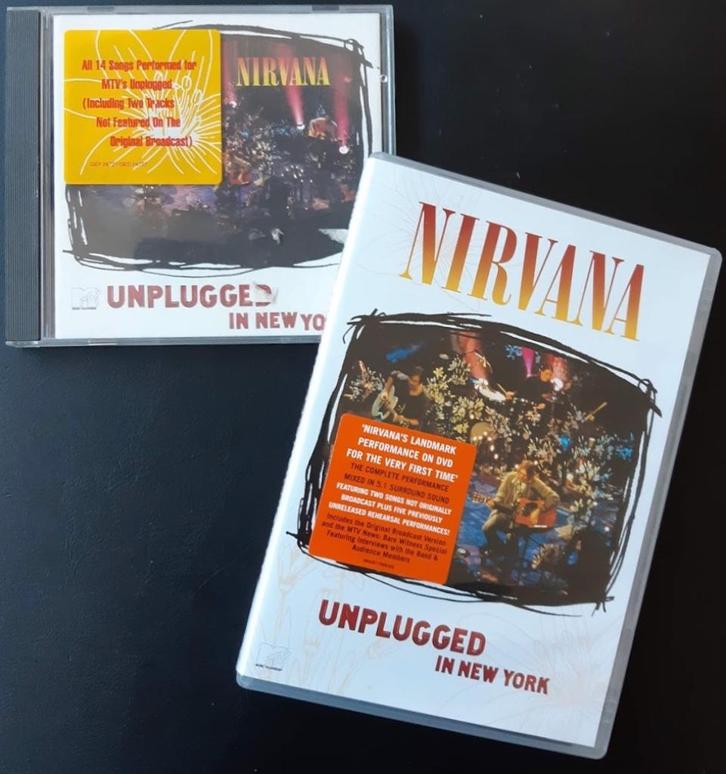 NIRVANA - MTV Unplugged (CD & DVD w/5.1 surround), Cd's en Dvd's, Dvd's | Muziek en Concerten, Zo goed als nieuw, Muziek en Concerten