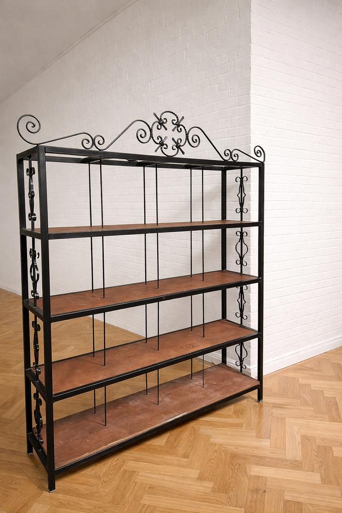 Industrieel smeedijzeren winkelrek/wijnrek/horeca display, Articles professionnels, Immobilier d'entreprise, Industrie