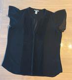 Blouse maat 46, H&M, Zwart, Maat 46/48 (XL) of groter, Ophalen of Verzenden
